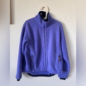 LL Bean Perwinkle VTG Women’s Med Fleece Zip